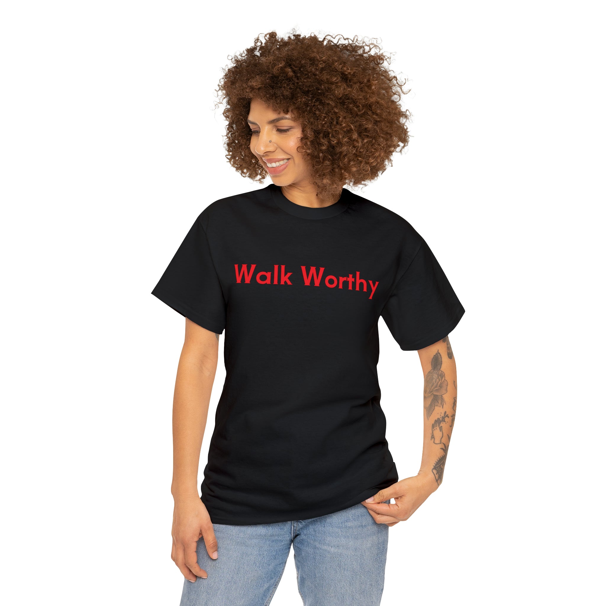 Walk Worthy - Unisex Heavy Cotton Tee