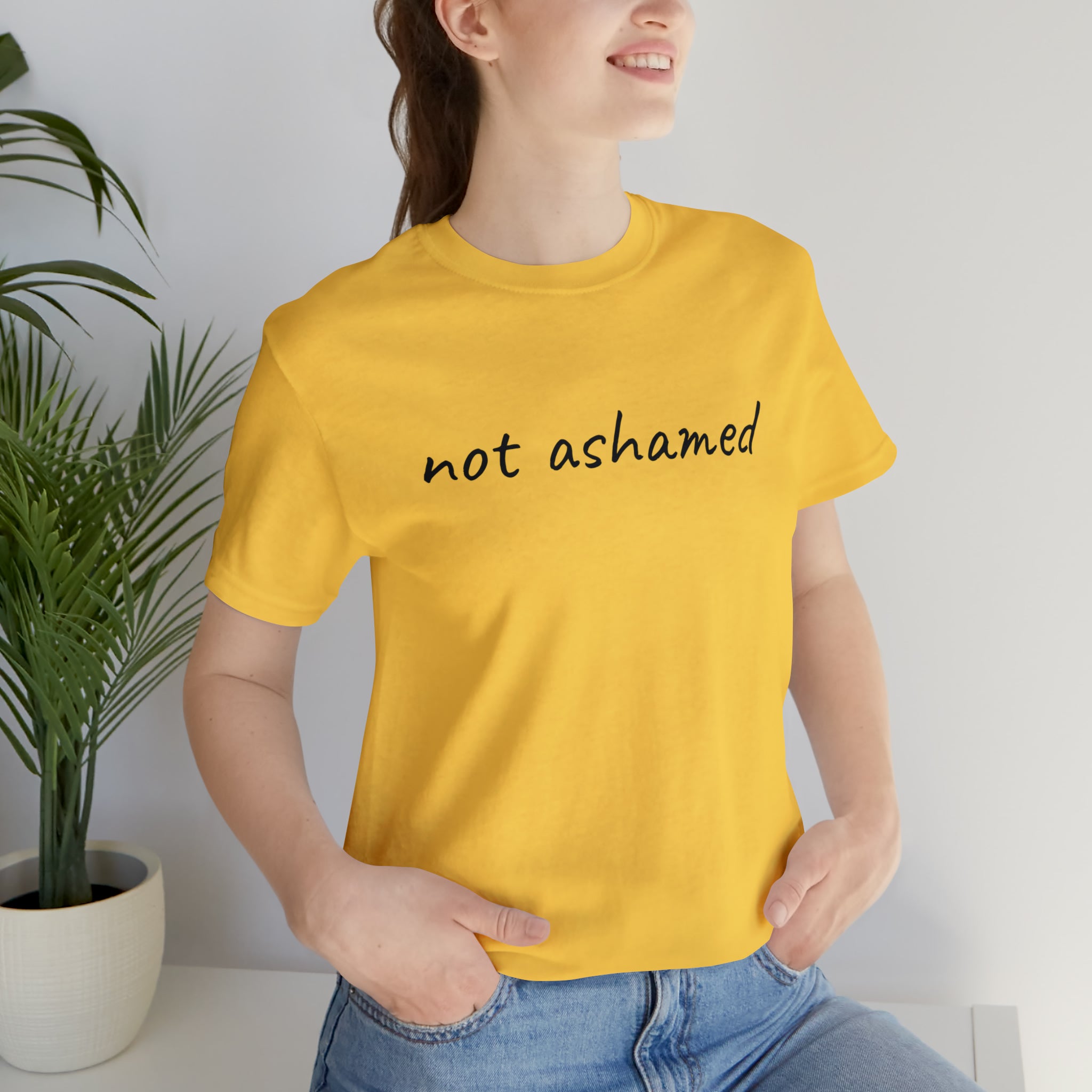 Not Ashamed - Unisex Jersey Short Sleeve Tee