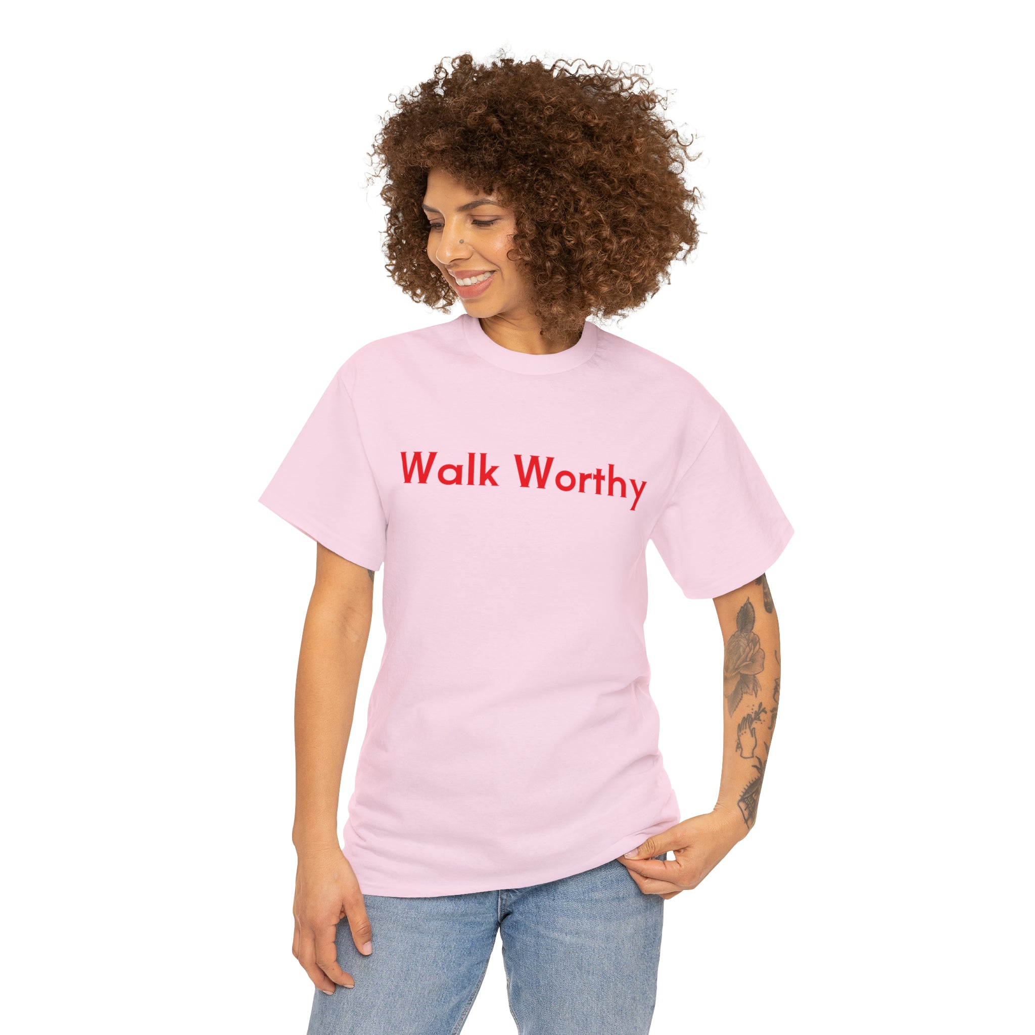 Walk Worthy - Unisex Heavy Cotton Tee